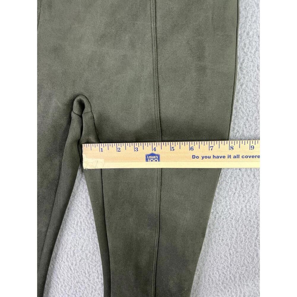 SPANX Faux Suede Leggings High Waisted Hunter Green Size S fits a XS - Picture 10 of 14